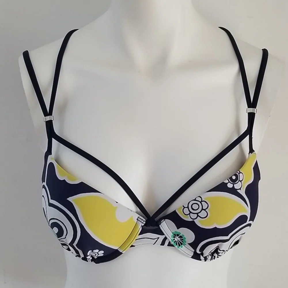 Aerie Bridget Floral Straps Pushup Bikini Bra